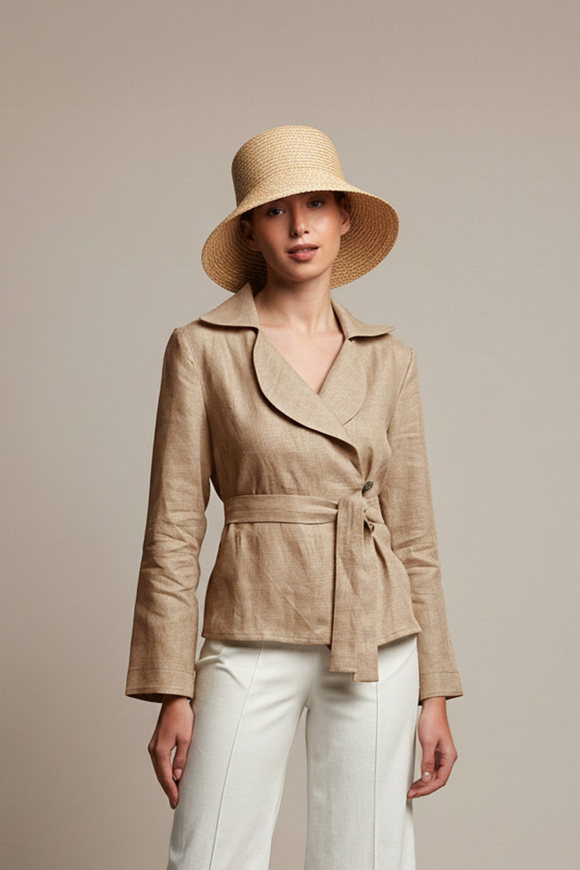 Mocca linen jacket