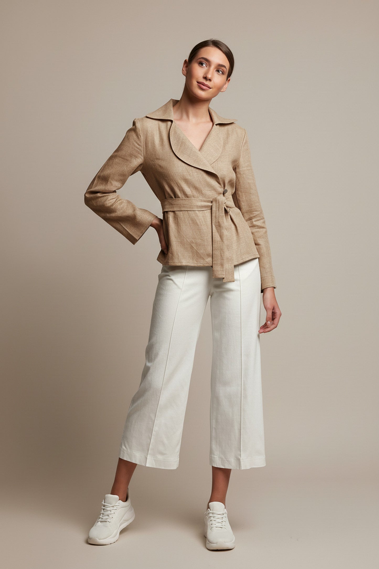 Mocca linen jacket