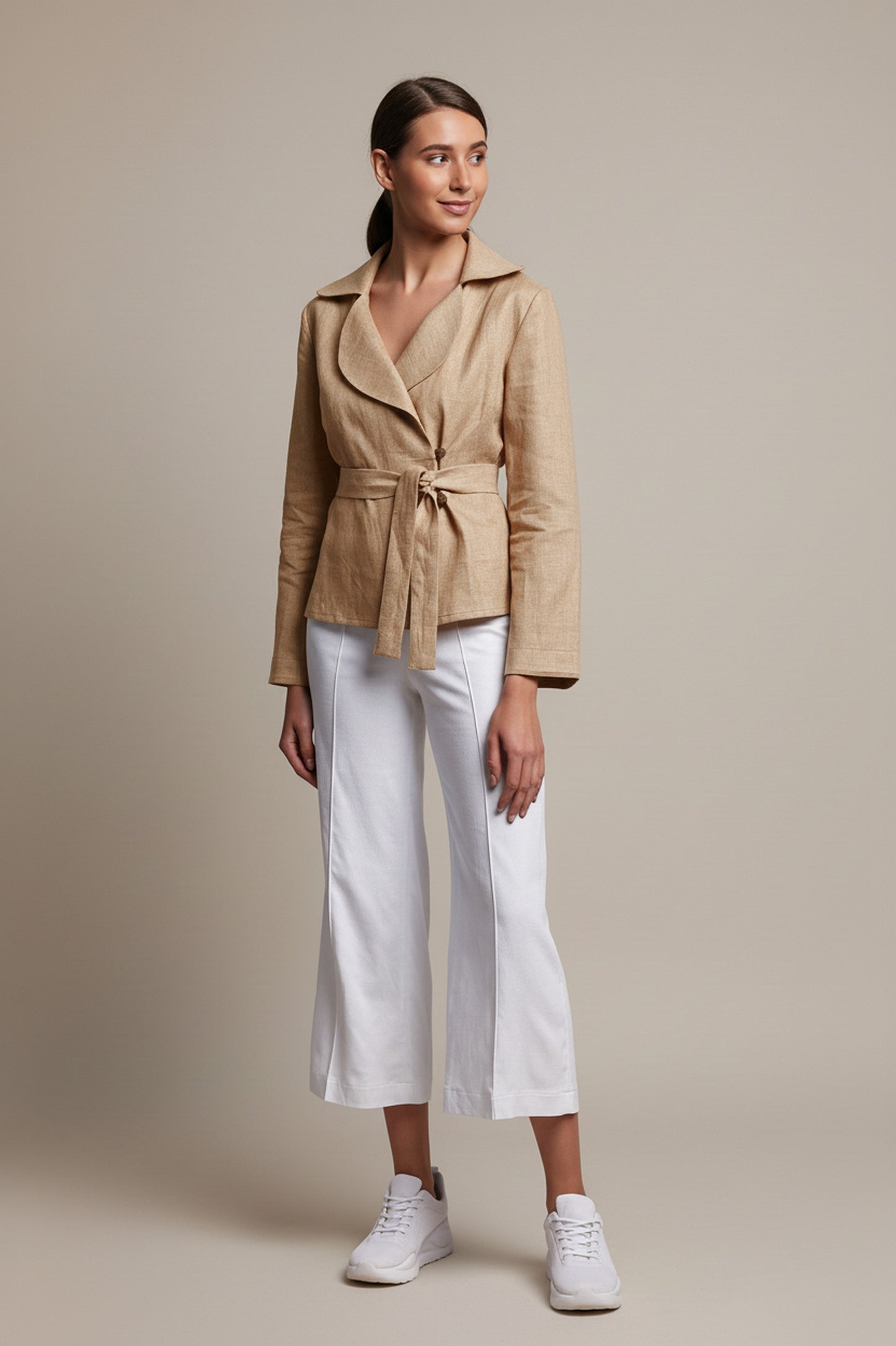 Mocca linen jacket