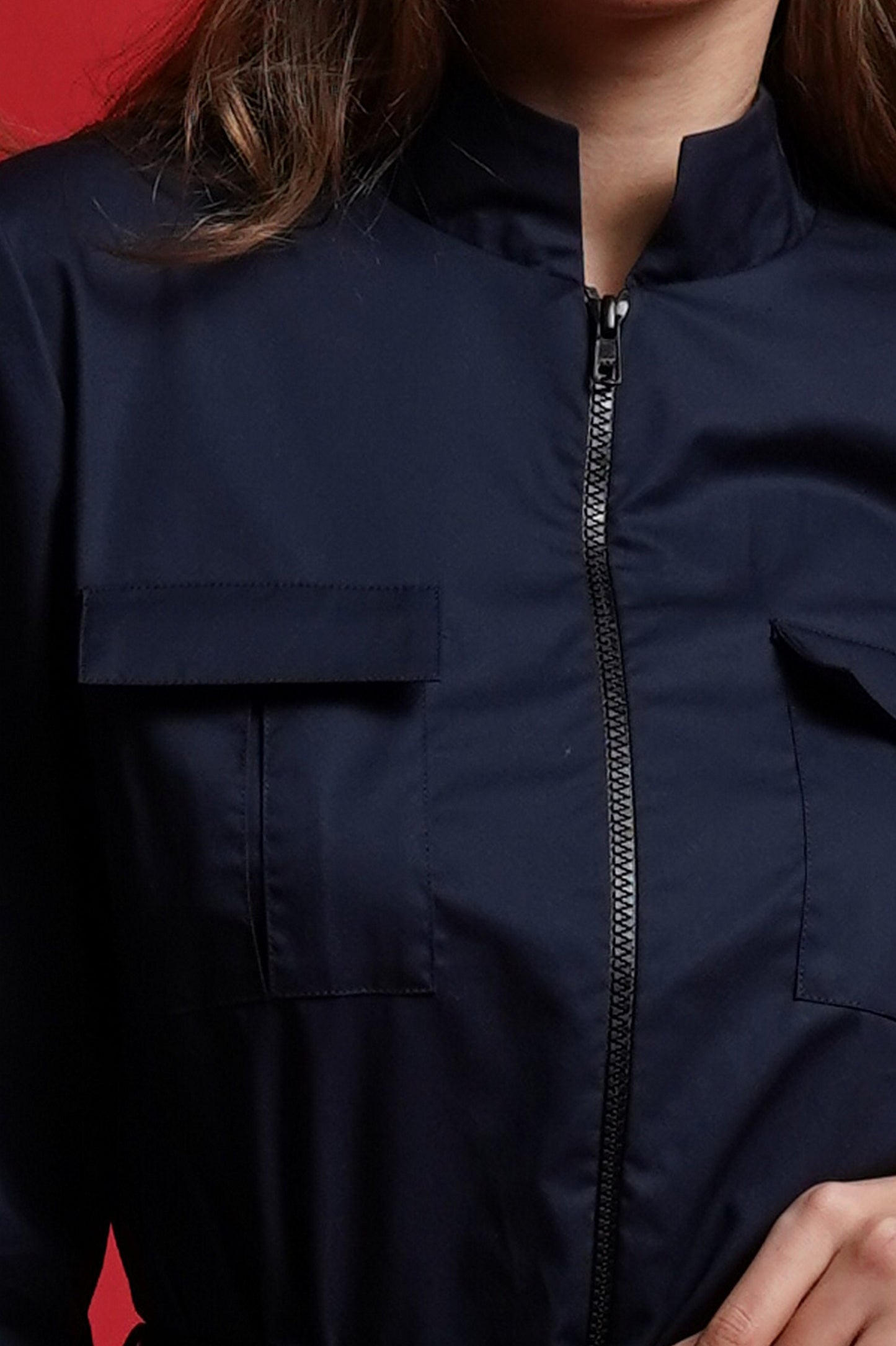 Navy blue jumpsuit