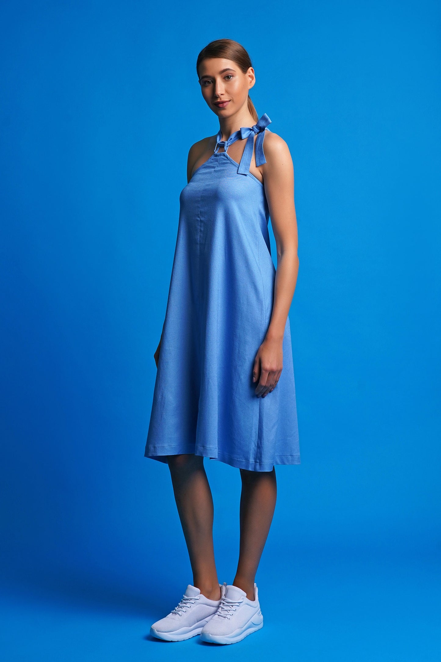 Open shoulder summer dress