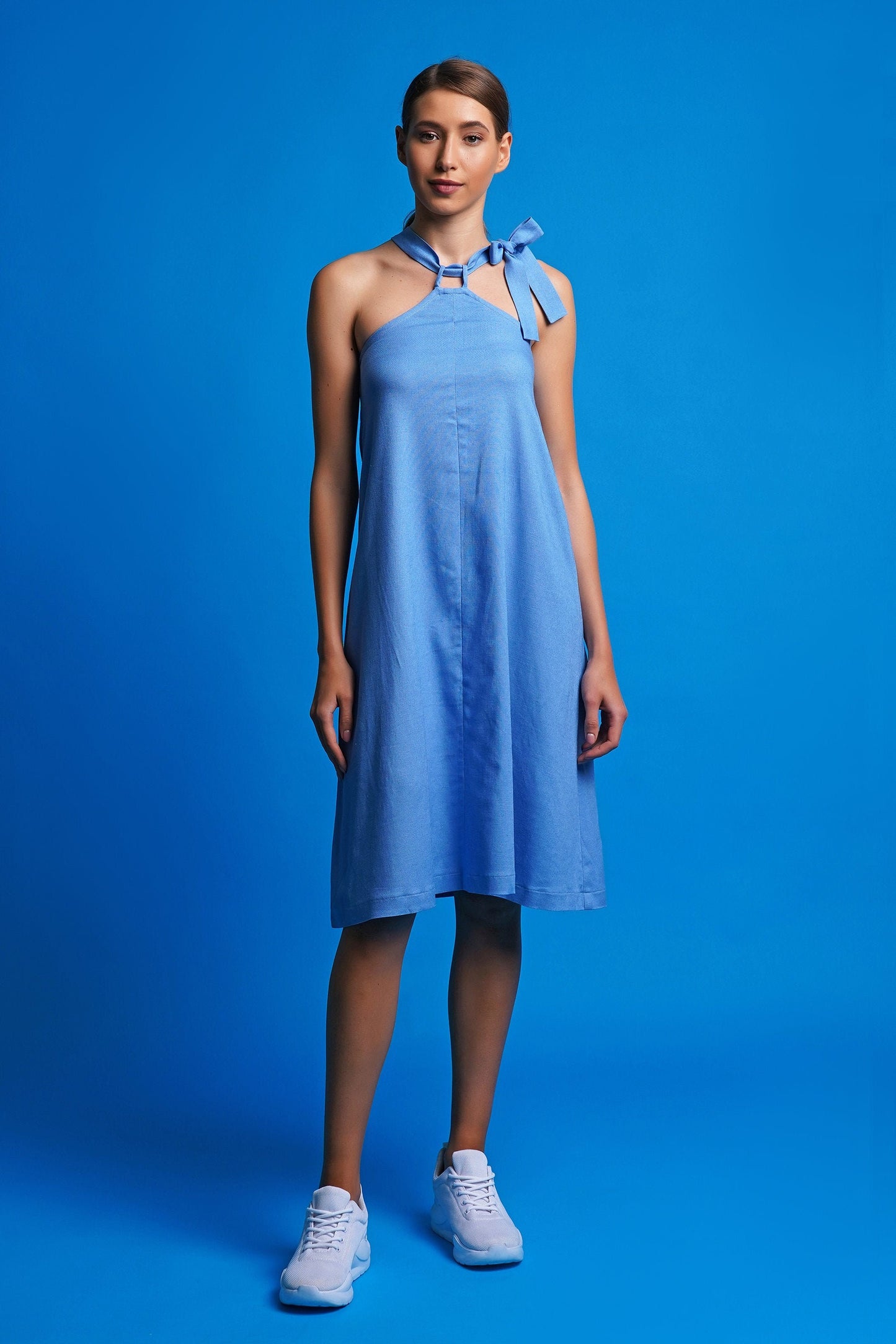 Open shoulder summer dress