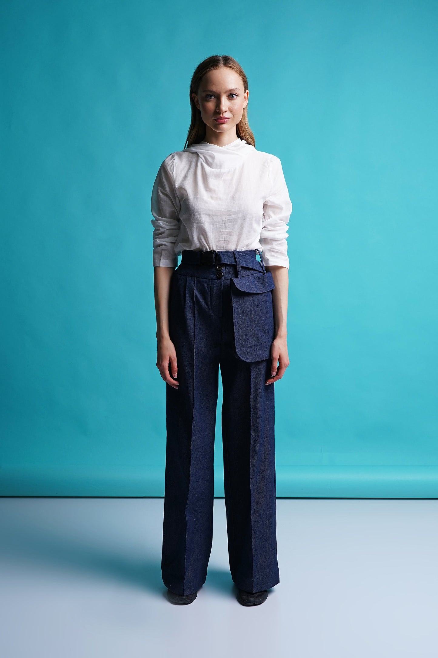 Wide leg palazzo jeans