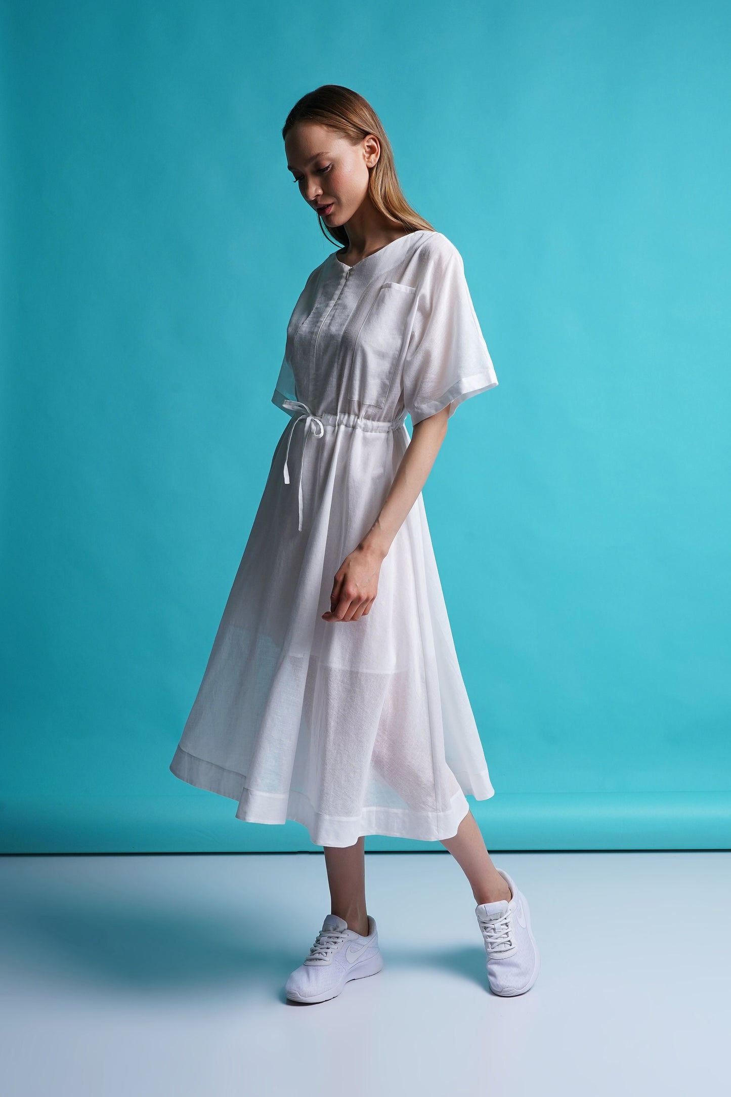 White beach dress