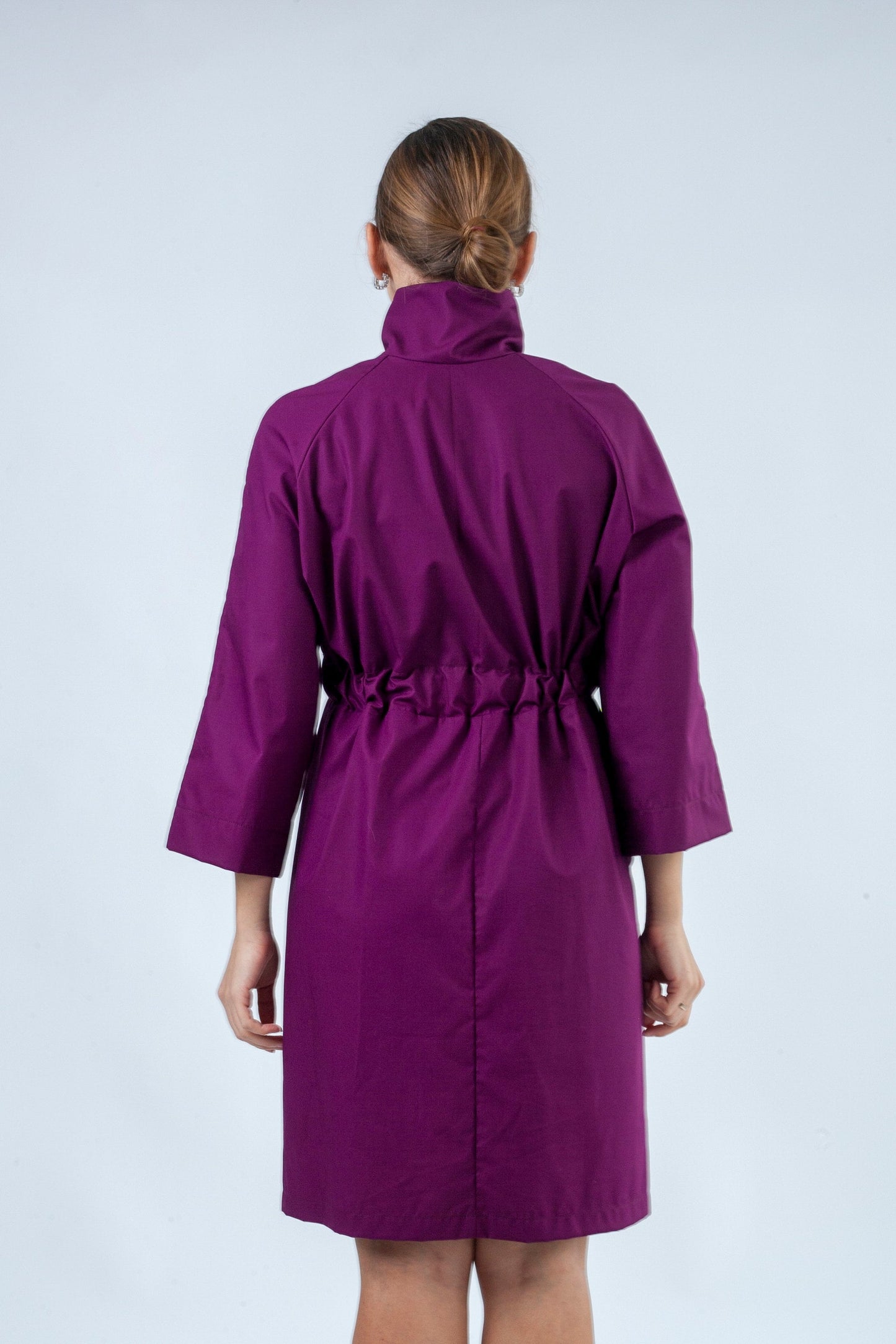 High neck zip dress