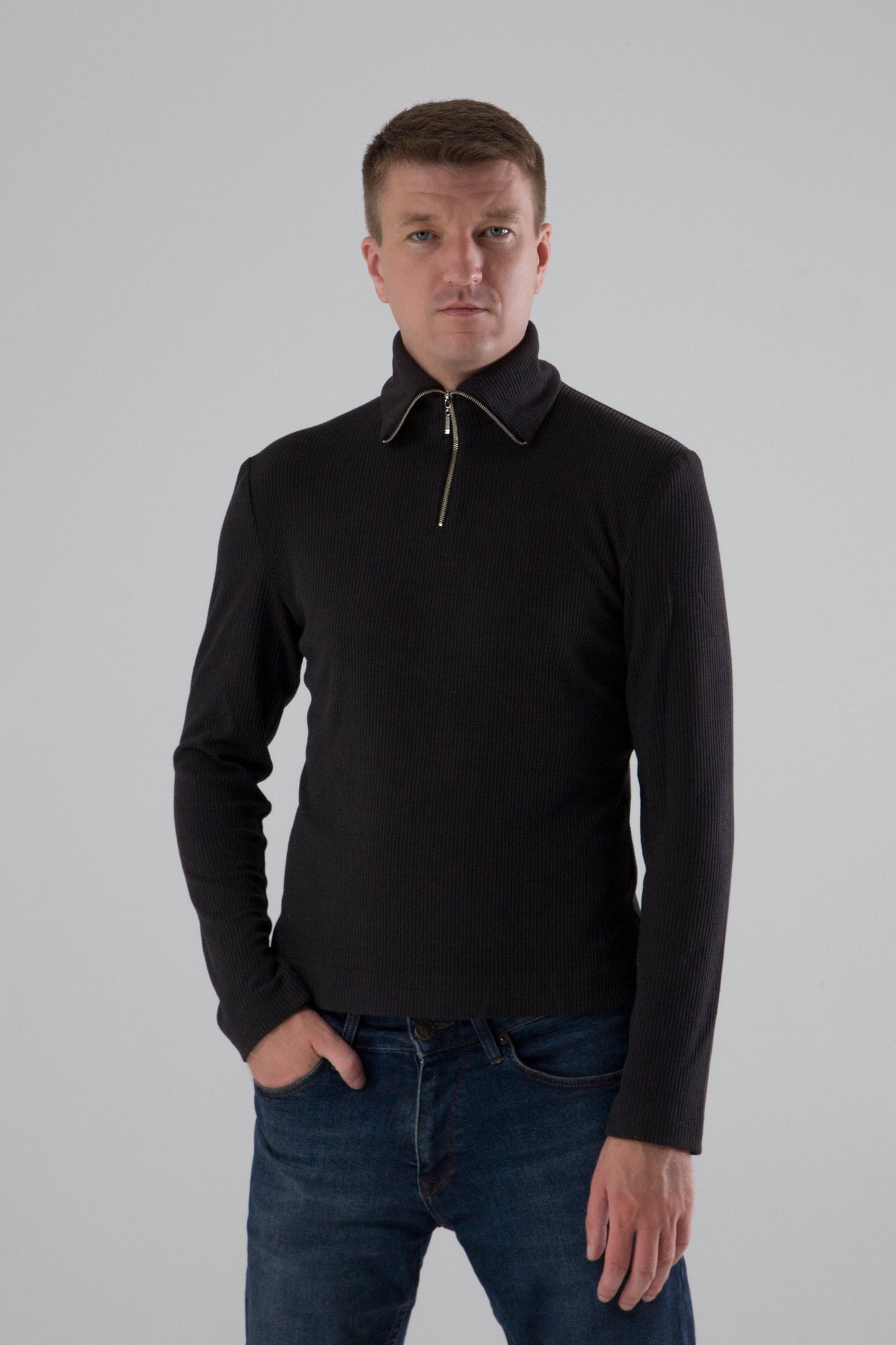Quarter zip sweater men