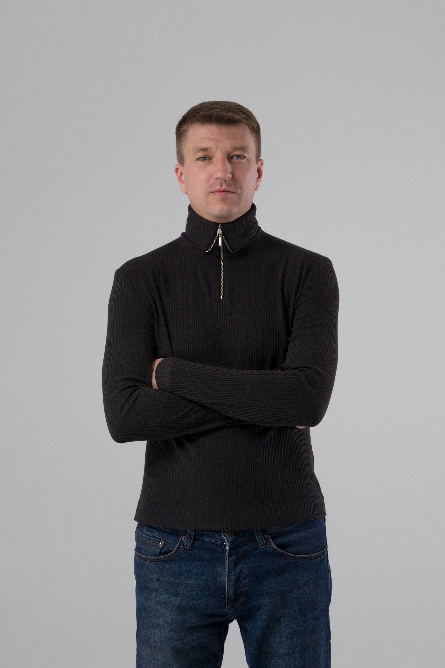 Quarter zip sweater men