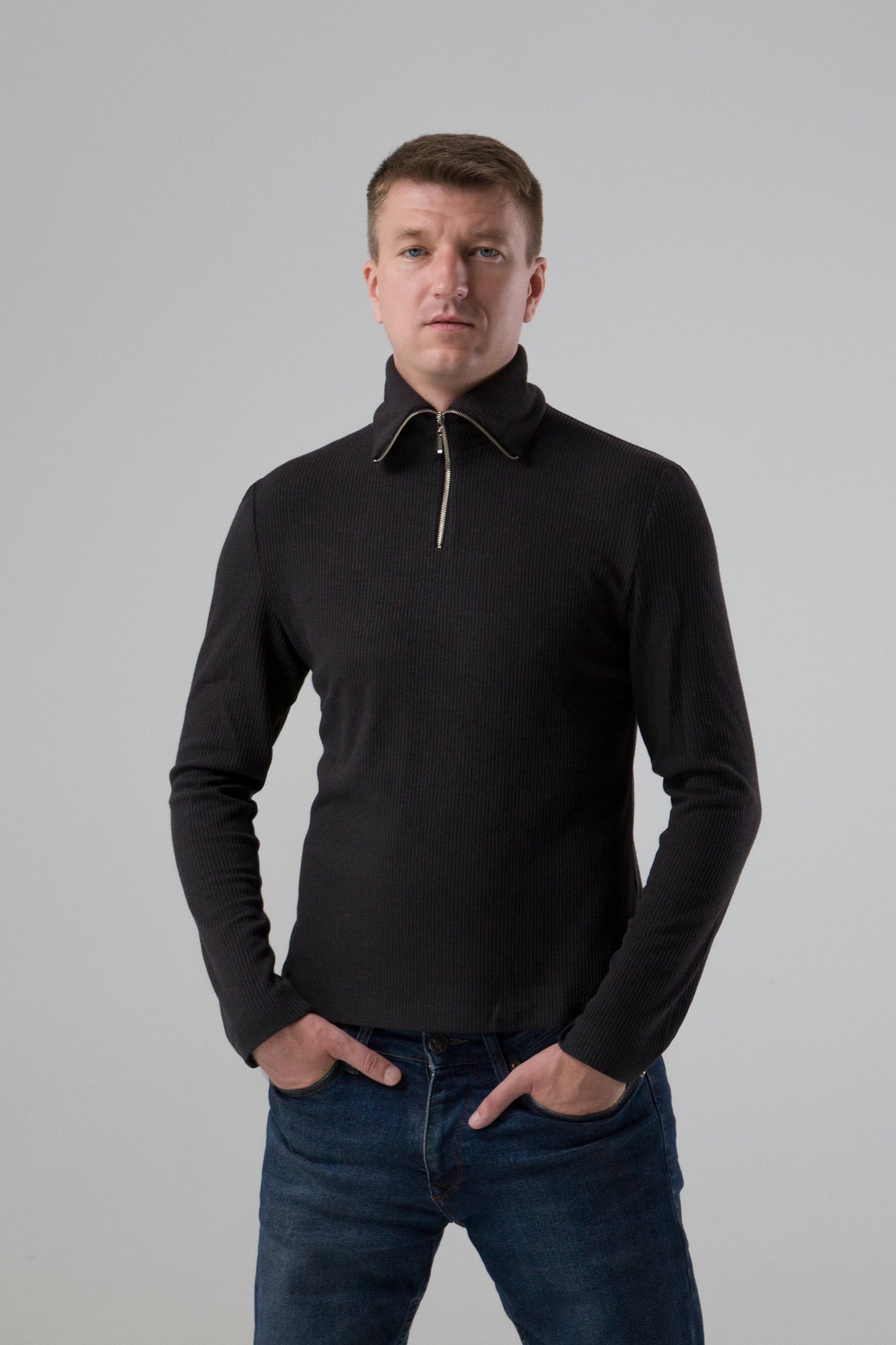 Quarter zip sweater men