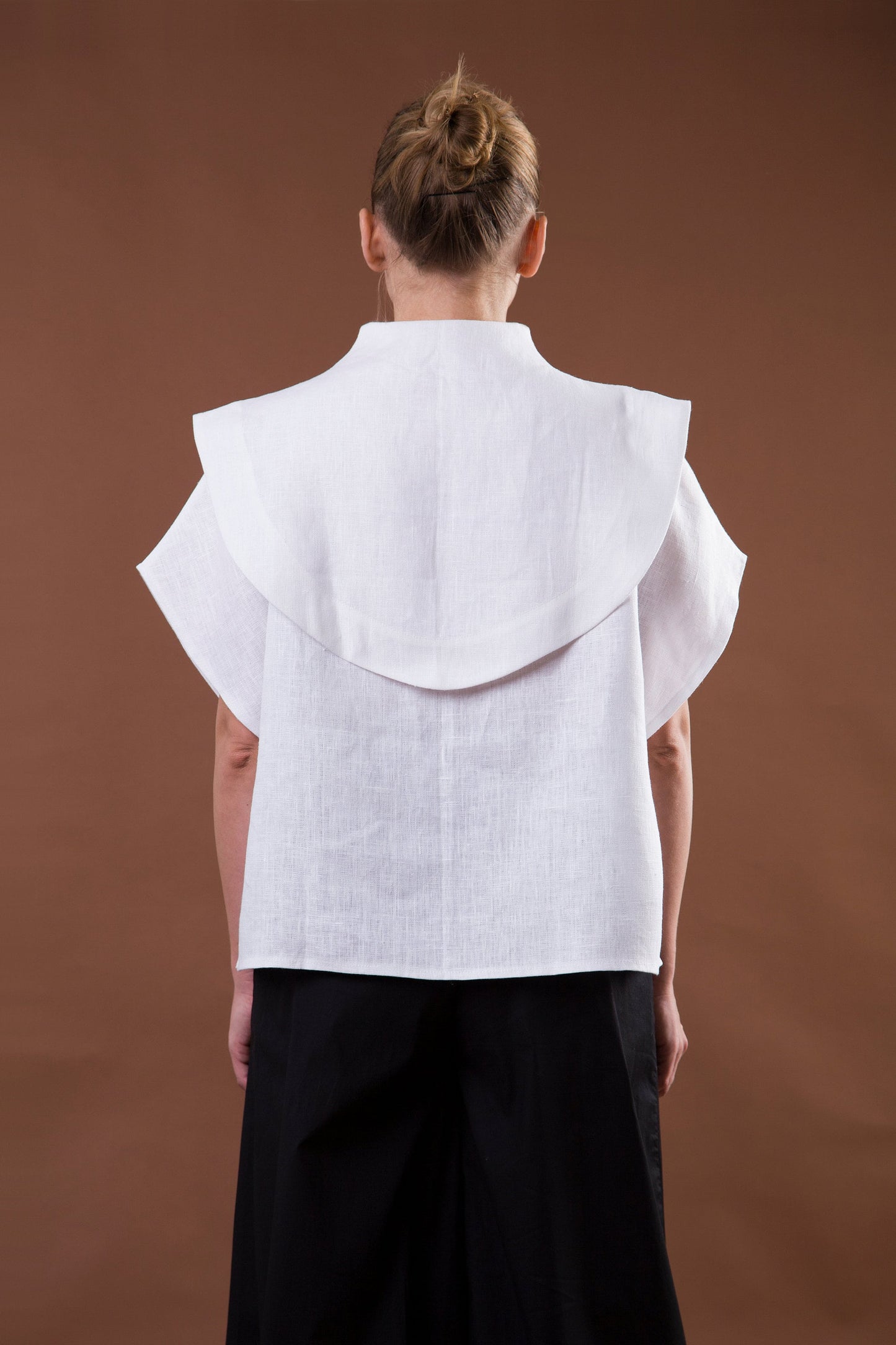 White avant garde shirt