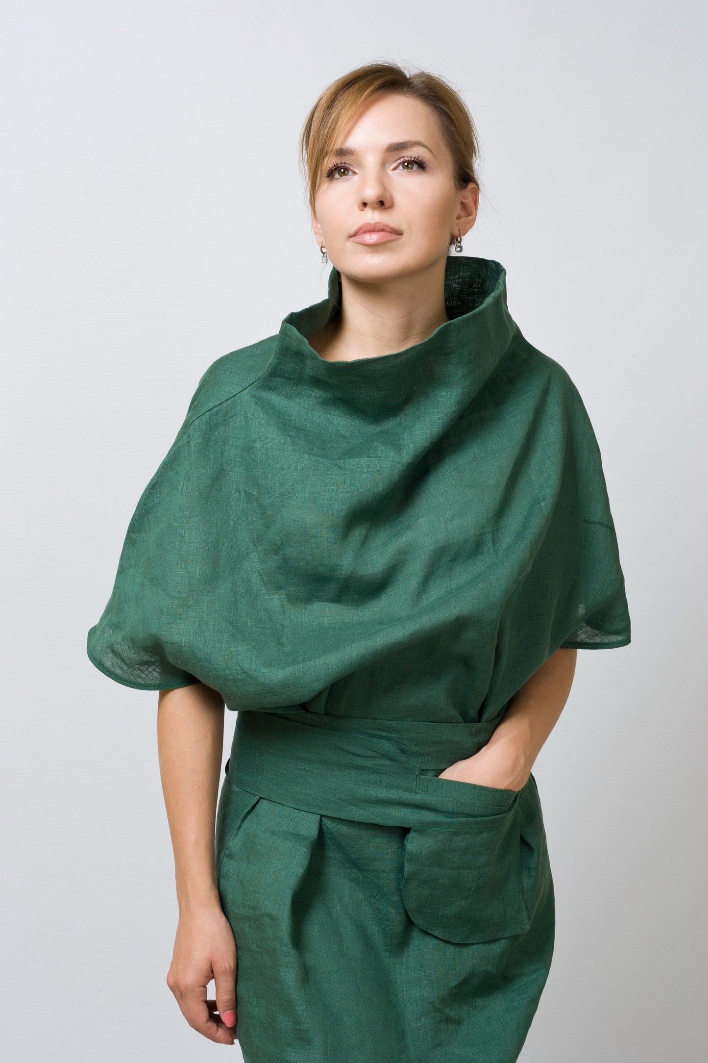 Linen kimono dress