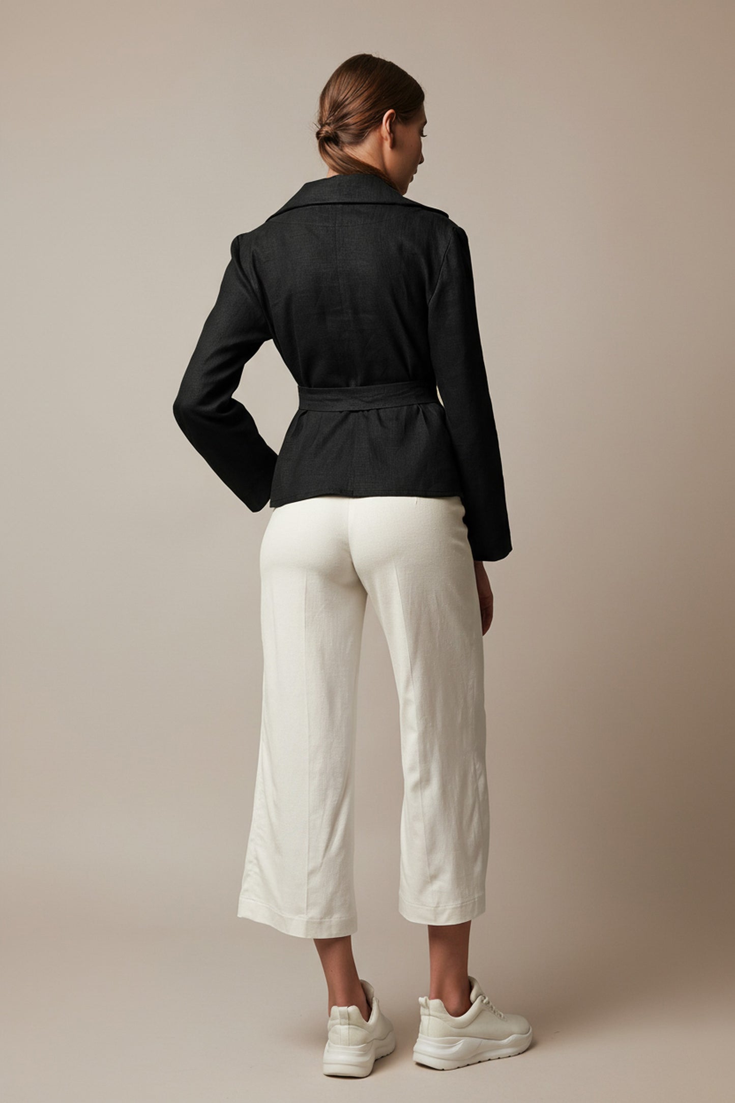 Black linen jacket