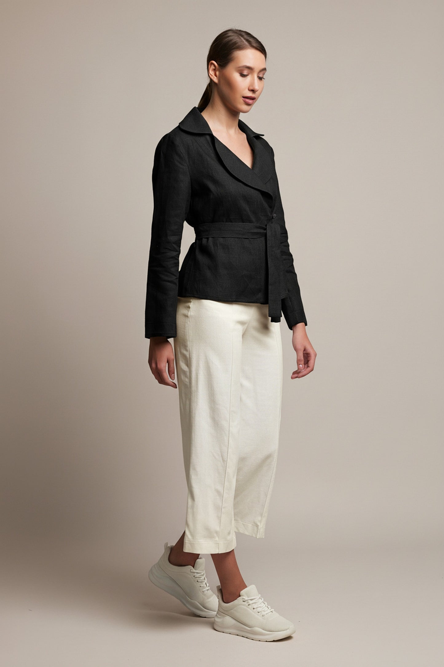 Black linen jacket