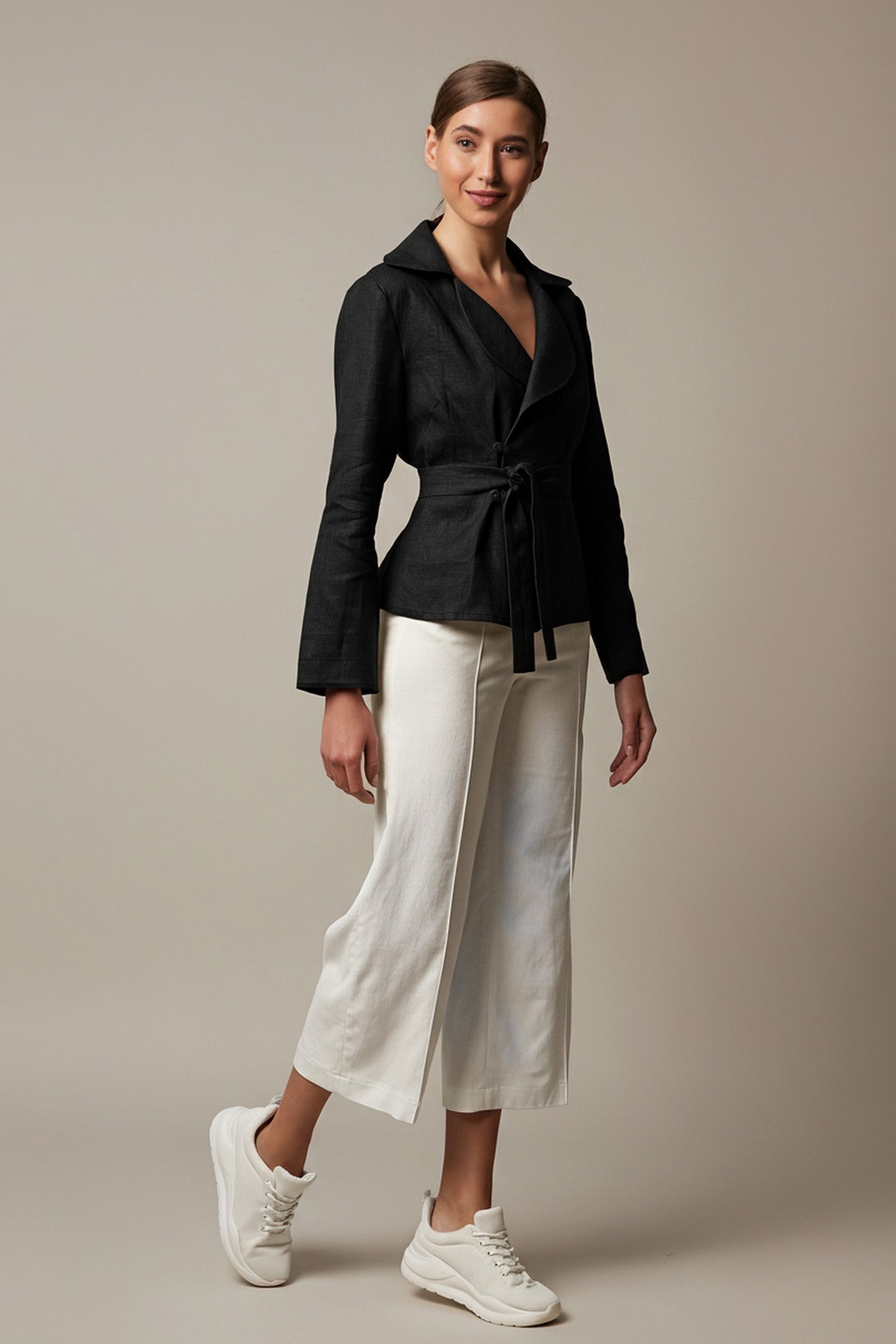 Black linen jacket