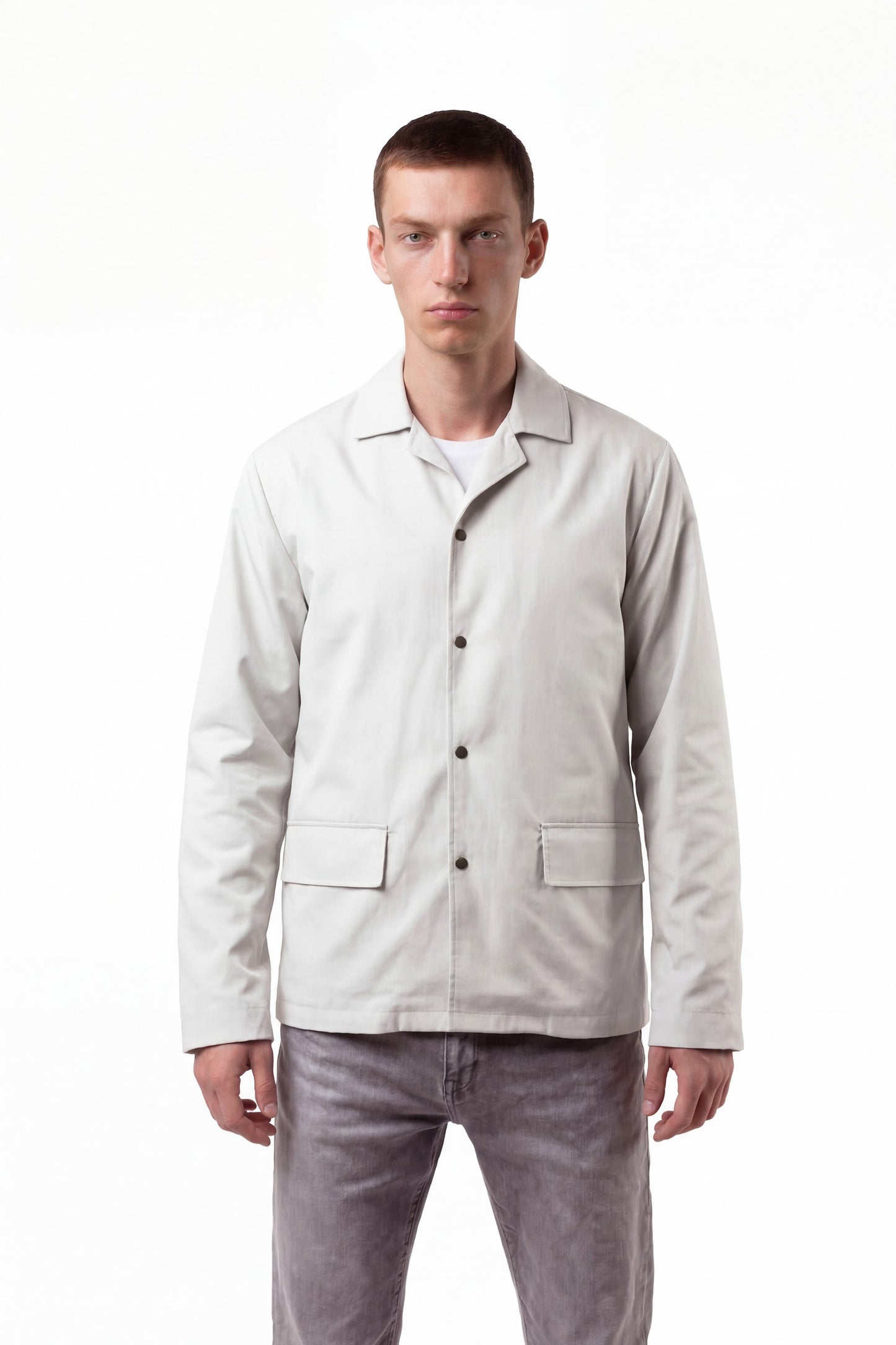 White Cotton Raincoat