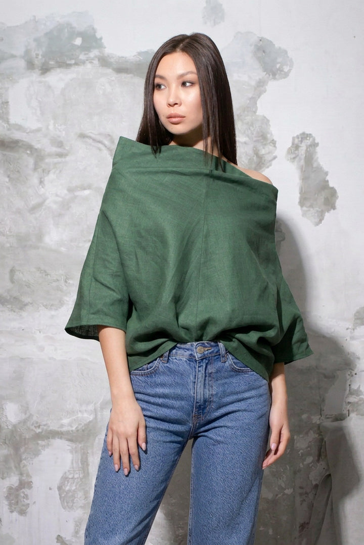 Linen tunic top