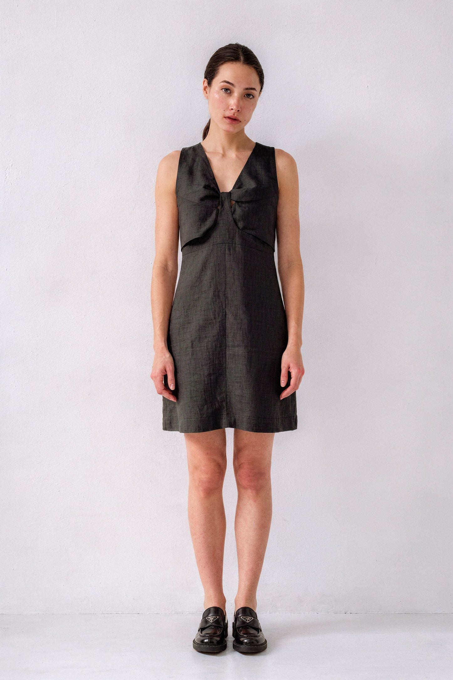 Black Linen Dress