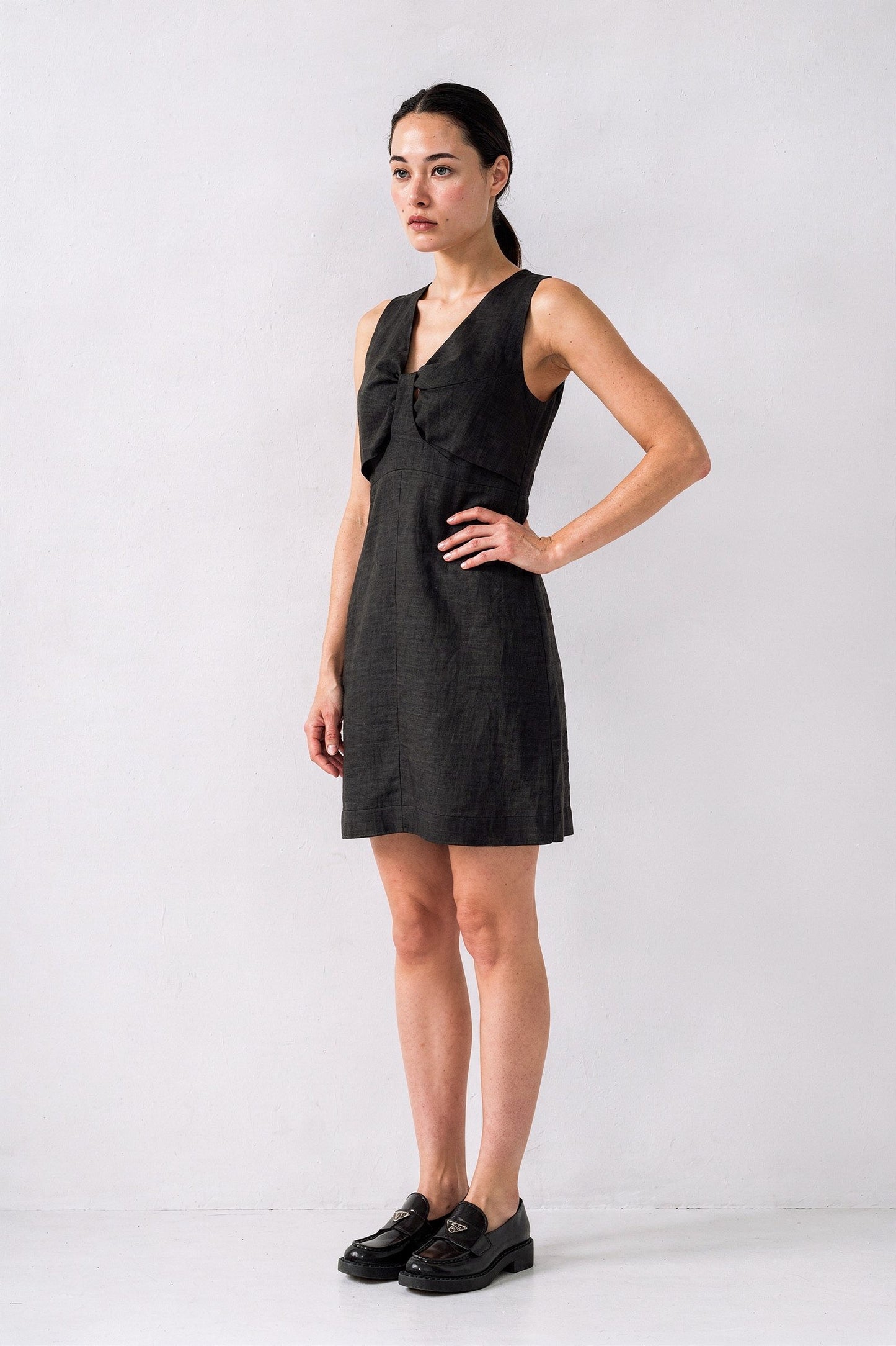 Black Linen Dress