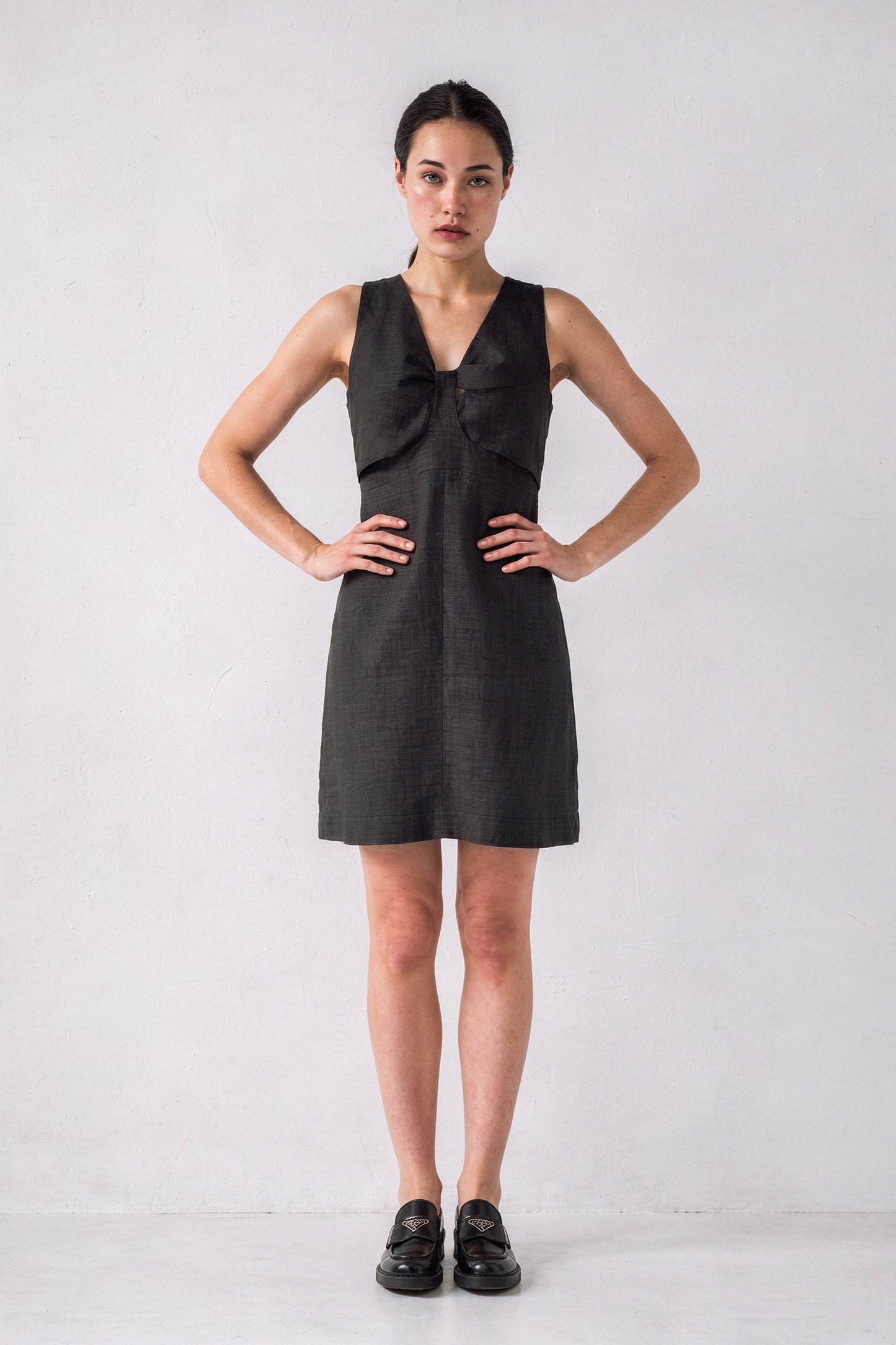 Black Linen Dress