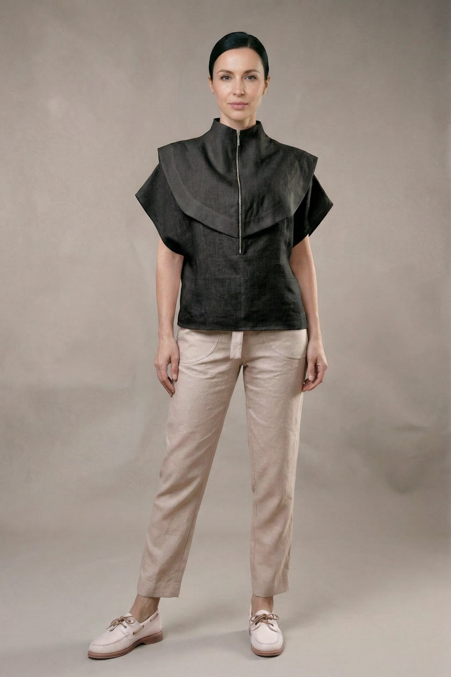 Black avant garde shirt