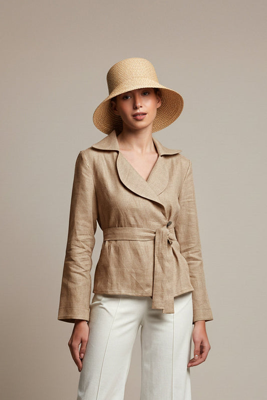 Mocca linen jacket