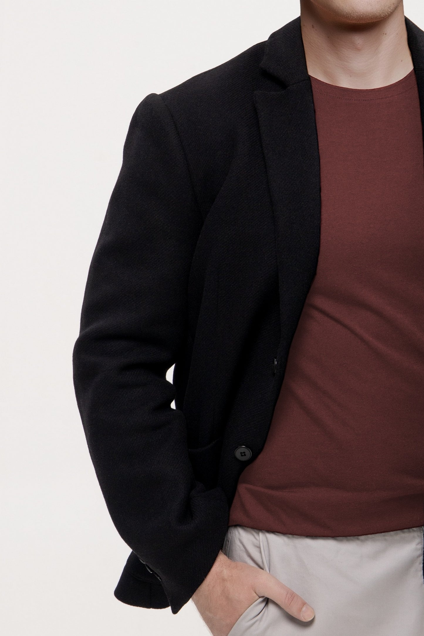 Black wool blazer