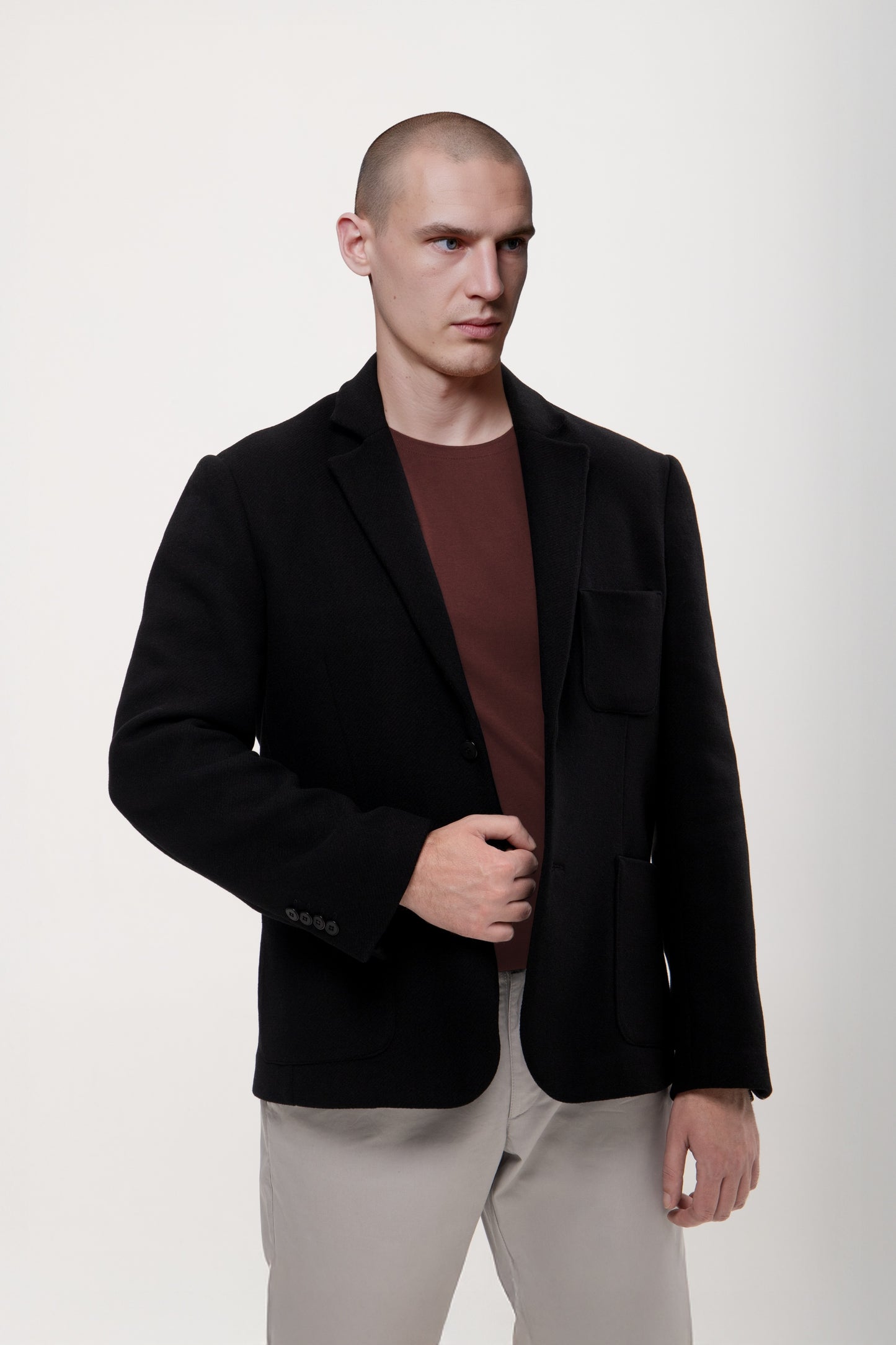 Black wool blazer