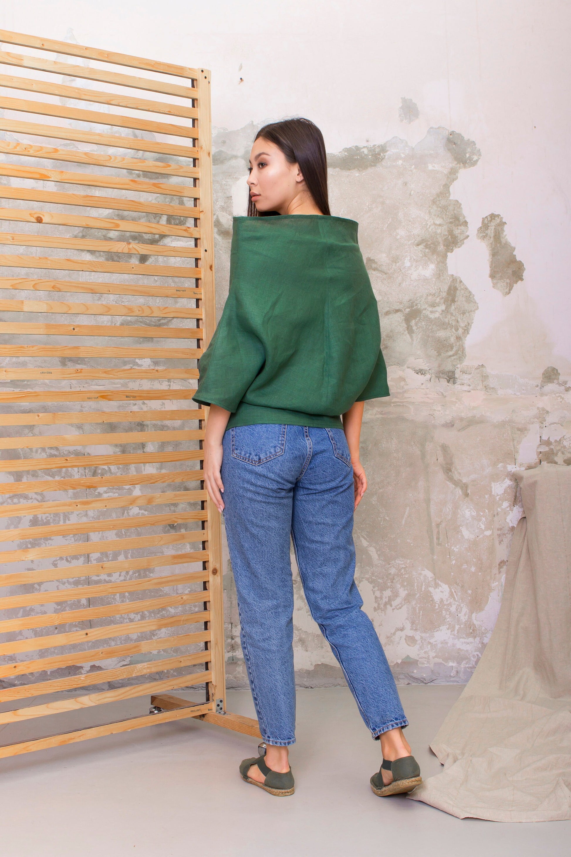 Linen tunic top