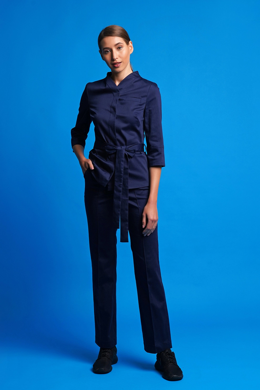 Navy pants suit women