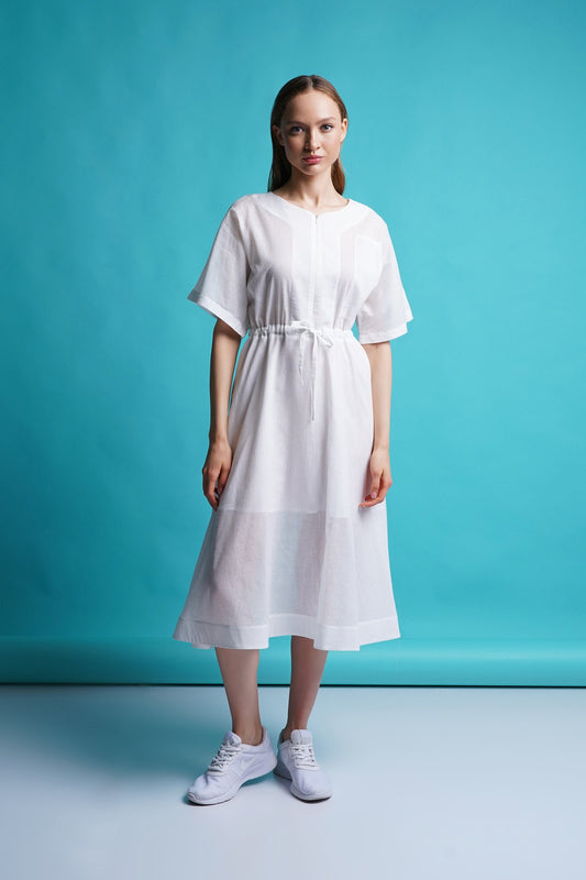 White beach dress