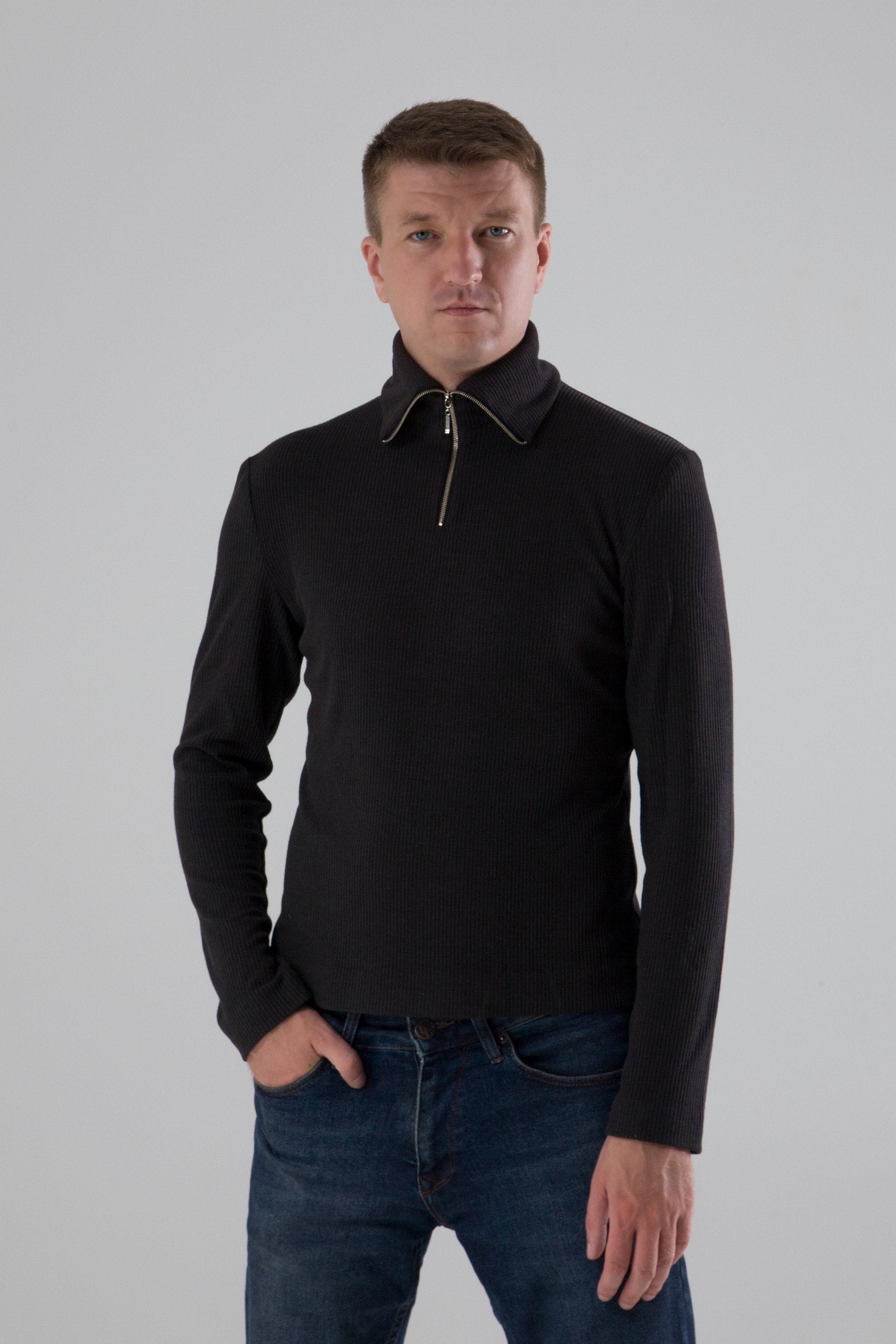 Quarter zip sweater men